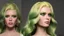 Placeholder: A woman who had green eyes and long blond hair that she wore in elaborate coiffures. Being known as someone at the height of fashion, prior to her disappearance, she favored wearing green and golden outfits to match her physical features.