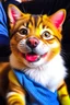 Placeholder: A cat and a dog mutated together. The new nft world smiling.