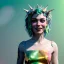 Placeholder: Ultra Realistic photo, medium shot view, drunken sweet dancer irish woman, carnival scene, monster hair, steampunk style. Green hair, confeti, smile, happy, festival, ovnis, gradient color fog. highly detailed, concept art, unreal engine 5, ray tracing, RTX, lumen lighting, ultra detail, volumetric lighting, 3d, finely drawn, high definition, high resolution.