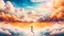 Placeholder: A mesmerizing scene depicting a person gracefully floating through a surreal dreamscape, surrounded by ethereal clouds and vibrant colors, as if weightless and immersed in a fantasy realm. The dream-like atmosphere creates a sense of tranquility and wonder, with hints of whimsy and mystery unveiling a world beyond the ordinary. The composition is filled with soft lighting, diffused rays of sunlight, and a touch of mist, evoking a sense of enchantment and otherworldliness.