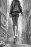 Placeholder: street, god walking, model style, hyper realistic, accurate, delicate, extremely detailed, Graphic novel style, wide-angle, front view, open aperture, superfine pencil