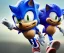 Placeholder: sonic the hedgehog in lightning storm