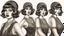 Placeholder: Full Body, burlesque Woman With A Bob With A Fringe Hairstyle, 1920s flapper style Clothing, Steampunk, Black Background, photorealism