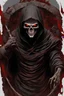 Placeholder: God of death looking like reaper make it darker, face with red eyes