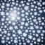 Placeholder: fractal snowflake falling onto a dark background