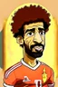 Placeholder: Mohamed Salah Egyptian football player cartoon 2d