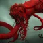 Placeholder: red, tentacles, a lot of eyes, teeth, monster, horror, blood, huge, scary, hyperrealism, gore, masterpiece, expert, volumetric lighting, deformed, sharp focus, 8K