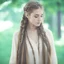 Placeholder: a beautiful woman with very long twinbraid,very long thick braids