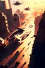 Placeholder: War of the Egyptian army in the streets of Cairo, inspired by science fiction, planes, kills, missiles, view from above, soldiers, beautiful sunrise, dense white clouds, atrophy, fantasy, concept art, 8k resolution, masterpiece inlaid with permanent, red