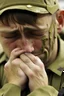 Placeholder: Soldier crying