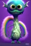 Placeholder: cute monster, fluffy , beautiful, blender 3d, rainbow, soft pastels, by tim burton