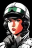 Placeholder: MANGA STYLE, 80S, ANIME 80s, AKIRA, PORTTRAIT, PILOT HAT