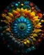 Placeholder: mandala flower, colorful page, coloer background, digital Art, perfect composition, beautiful detailed intricate insanely detailed octane render trending on artstation, photorealistic concept art, soft natural volumetric cinematic perfect light, chiaroscuro, masterpiece, oil on canvas, raphael, caravaggio, greg rutkowski, beeple, beksinski, giger, black and white still, digital Art, perfect coloer, read,green, blew,white, ((((colorful)))))