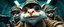 Placeholder: airbrush and pen outline, french art , extreme close up on cheeky fluffy weasel hairy goblin military prison guard news anchor elf family scumbag in the style of Escher and Giger and Fallout 4, pinhole cam, airbrush 3d rendering