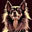 Placeholder: long hair black chihuaha, papilion, brown