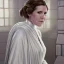 Placeholder: [[extrem stunning photorealistic carrie fisher as princess leia in star wars]] :: [[photorealistic sharp brown eyes, inticate ornate white gown, symmetrical short hair, head and shoulders portrait, 8k resolution photorealistic portrait by Greg Rutkowski, WLOP, hyperdetailed, intricately detailed, triadic colors]]