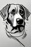 Placeholder: draw a dog with line art