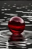 Placeholder: Red cristal sphere hoving in a lake