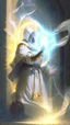 Placeholder: holy cleric, light barrier receiving a blast