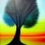 Placeholder: landscape tree painting abstract