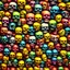 Placeholder: ANATOMICALLY CORRECT digital photograph of wall of multicolored SKULLs OF freshly skinned SMILEY FACEs with fine line, highly detailed, high resolution, 8k 3d, vray, horrorcore, vivid, btight