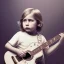 Placeholder: Mystery Kurt cobain toddler, full body, guitar, dramatique, art background, dramatic lighting, volumetric lighting, hyperrealisme, 8k, high quality, lot of details, fit within portrait