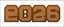 Placeholder: these shapes embossed in rusty metal numbers on smooth contrasting background