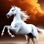 Placeholder: a beautiful arab white horse running in the desert, cinematic lighting, detailed,4k, best quality, ultra HD, magical