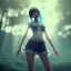 Placeholder: washboardpunk anime girl, landscape, hyper detailed octane render, 8k, anime style