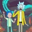 Placeholder: Portrait of Rick and Morty as Singaporean Chinese