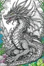 Placeholder: mythical drogon adult coloring book cover pages