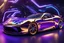 Placeholder: FERRARI GOLD BLUE PURPLE CHROME design, high quality, 3d render, digital art, 32K ultra hd, hyper realistic, cinematic, high definition, new design, tron style, ultra detailed atmospheric details, beautiful glowing effects, sparkle effects, MULTICOLORS, METAL MATERIAL,