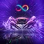 Placeholder: infinity symbol ∞ with vibrant powerful crab jumping out of the water, striking, neon, chiaroscuro, dramatic, captivating, powerful, fantasy, beautiful, octane render, 16k post-production, artstation: award-winning: atmospheric: commanding: fantastical: clarity: ultra quality: striking: brilliance: stunning colors: amazing depth; lens: f/11, 35mm