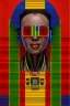 Placeholder: robot in Kente portrait, cinematic, ghana flag, african pattern, engraved, 8k quality