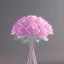 Placeholder: Pink transparent Crystal Rose Bouquet Flower