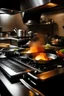 Placeholder: delicious food being cooked in a restaurant kitchen