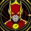 Placeholder: reverse flash animated inside a medalion