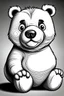 Placeholder: Caricature bear colorless