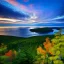 Placeholder: Acadia National Park, Maine,aerial view,cloudy,extremely detailed digital painting, high resolution,8k, realistic, beautiful, volumetric lighting, mystical colors ,perfectly centered image, perfect composition, rim light, beautiful lighting,masterpiece, stunning scene, raytracing, anatomically correct, in the style Van Gogh and robert e howard and Ken Kelley and Ohrai Noriyoshi and Simon Bisley and tomzj1.