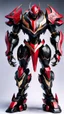 Placeholder: big venom robot with red and black color schemes, in the style of fairy academia, hard-edge style, agfa vista, dynamic pose, oshare kei, hurufiyya, rtx, close picture, intricate details, highly detailed, high details, detailed portrait, masterpiece,ultra detailed, ultra quality