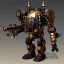 Placeholder: small steampunk mech in debris