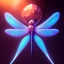 Placeholder: dragonfly, humming bird, fantasy art, Unreal Engine 5, lens macro,sharp focus, realistic, hyper detailed, studio lighting, neon light ambient, crystalized