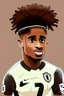 Placeholder: Reiss Nelson Footballer .cartoon 2d