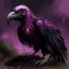 Placeholder: A dark purple dark elemental vulture painted by Henri Robert Bresil