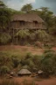 Placeholder: A photo taken from an african village "hawkeye", <character or scene>, kente, cinematic lighting --v 4 --q 2