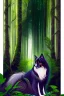 Placeholder: In the heart of a dense and enigmatic forest with towering ancient trees cloaked in emerald foliage stood a bewitching sorceress possessing an ethereal allure her lustrous hair cascading in ebony waves down to her slender waist that turns into roots In the background a faithful companion a majestic canine of Belgian shepherd lineage roamed at her side its eyes illuminated by an otherworldly crimson glow exuding an aura both mysterious and demonic