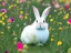 Placeholder: bunny in a field of flowersz