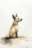 Placeholder: endre penovac happy dog zen brush loose japanese minimalist watercolour