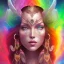 Placeholder: Majestic, Rainbow wiccan goddess