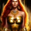 Placeholder: Ultra detailed fullbody Portrait in oil on canvas of beautiful REdhead amazon with Gold aRMOR sAINT SEYA style ,extremely detailed digital painting, extremely detailed face,perfect crystal clear Big Glowing eyes, mystical colors ,perfectly centered image, perfect composition, rim light, beautiful lighting, 8k, stunning scene, raytracing, anatomically correct, in the style of robert e howard and Ken Kelley and Ohrai Noriyoshi and Simon Bisley and tomzj1